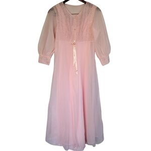 Love'Lee Vintage Bridal Peignour Set Canadian Made Small
